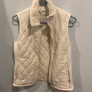 L.L. Bean white vest. So soft!